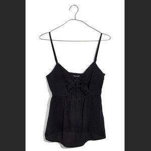 Madewell Silk Cami Tie Top